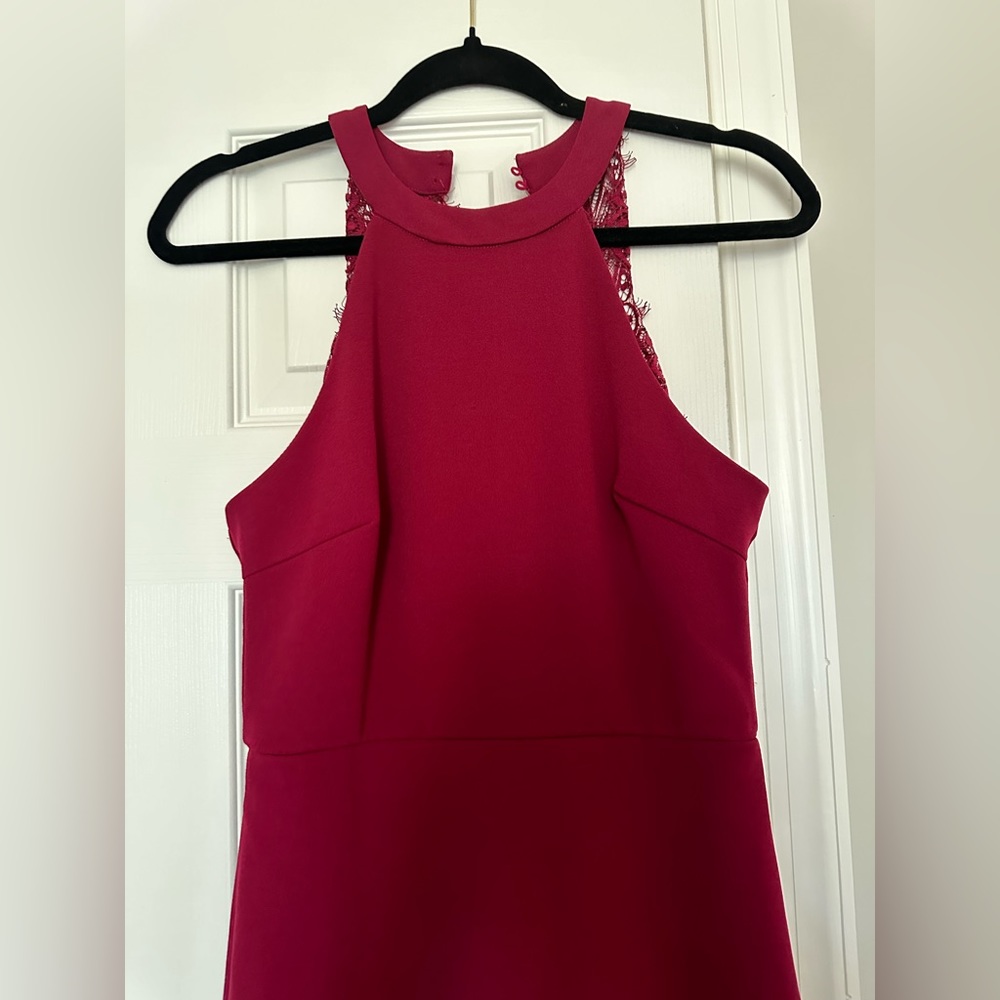 Burgundy maxi dress